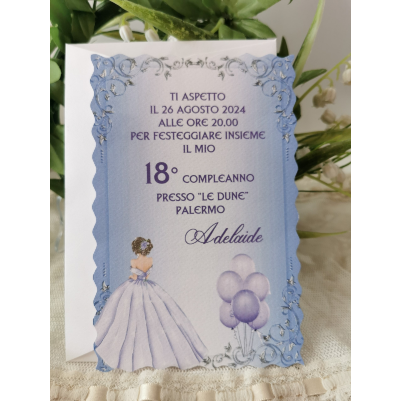 INVITO 18 ANNI RAGAZZA - Bomboniera Chic